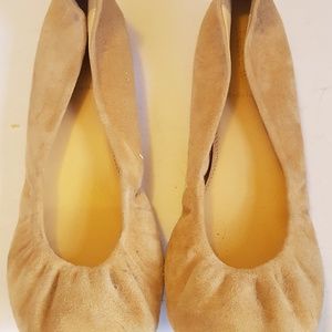 J CREW cream CECE suede BALLET FLATS 46198 Italy
